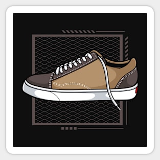 Jound Brown Skate Sneaker Sticker